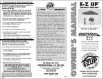 EZ Up Sierra Canopy User Manual