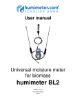 Humimeter BL2 User Manual