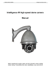 Intelligence IR high speed dome camera Manual