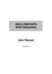 SAS to SAS/SATA RAID Subsystem User Manual