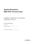 Applied Biosystems 9800 FAST Thermal Cycler