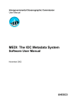 MEDI: The IOC Metadata System Software User Manual