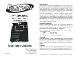 User Instructions PP-DMX20L