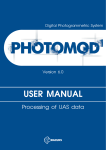 PHOTOMOD User manual on UAS data processing.