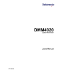 DMM4020 Digital Multimeter Users Manual