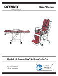 Ferno 28 Fernoflex Roll-In Chair Cot User Manual