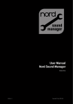 User Manual Nord Sound Manager