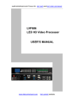 LVP606 User`s Manual