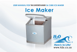 USER MANUAL FOR THE ENTERTAINER 36 CUBE ICE MAKER