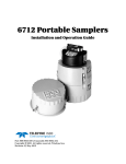 6712 Portable Sampler User Manual