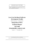 Low-Cost On-Board Software Development Toolkit Integration of