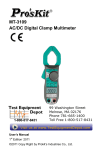 MT-3109 AC/DC Digital Clamp Multimeter