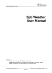 Spb Weather User Manual