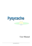 User manual PySyCache 3.0