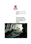 The prevention and control of fire and explosion in mines