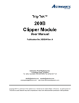 Trig-Tek™ 200B Clipper Module User Manual