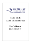 Multi-Mode ADSL Ethernet Router User`s Manual