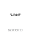 CES Selector 2014 Release Notes - Support Home