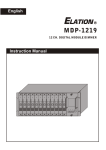 MDP-1219 User Manual