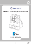 DIAPro LED Battery Wash Beam IP65