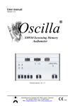 Oscilla SM930 Audiometer User Manual