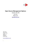 Open Source Management Options