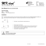 User Manual MK-dent LED BU8012EM Technical Data Installation