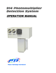914 Detector Users Manual PTI - Photon Technology International