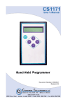 CS1171 Hand-Held Programmer