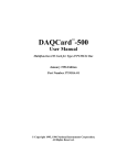 DAQCard-500 User Manual