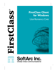 FirstClass Client for Windows User Reference Card