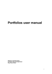 Portfolios user manual