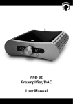 PRD-3S Preamplifier/DAC User Manual