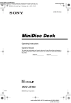 MiniDisc Deck