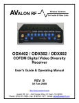 ODX602 User manual - Rev B