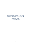 EXPERDOCS USER MANUAL