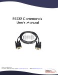 PDF RS232 Commands User`s Manual