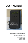 Dylos DC 1100 Laser Particle Counter Owner`s Manual
