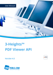 3-Heights™ PDF Viewer API, User Manual