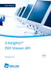 3-Heights&trade; PDF Viewer API, User Manual