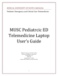 MUSC Pediatrcic ED Telemedicine Laptop User`s