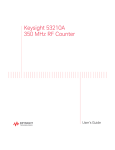 Keysight 53210A 350 MHz RF Counter