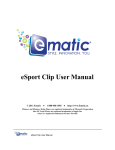 Ematic: Esport Clip User Manual