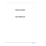 Verzio Duplii User Manual
