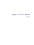 Coyote-1TM User`s Manual