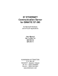S7 ETHERNET Communication Server for SIMATIC S7