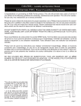 Crib (5101) - Assembly and Operation Manual Lit à