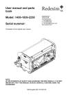 User manual and parts book Model: 1430-1830