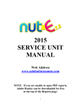 Nut-e Service Unit User Manual