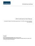 CS5 ConferControl User Manual